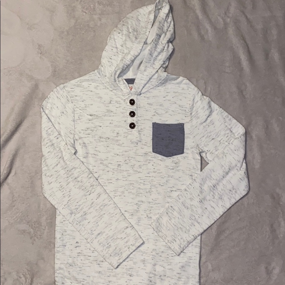 Boys long sleeve tee with hood